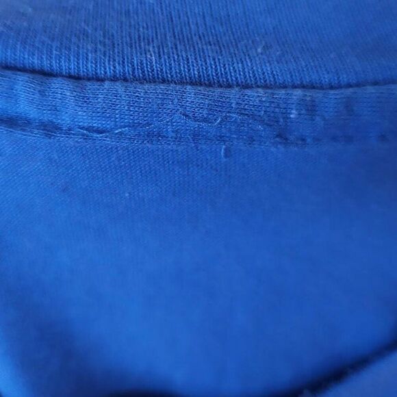 Vintage 1490 KBZY T Shirt Mens Size Medium Blue 80s Oregon Radio Station Rainbow - Picture 5 of 6